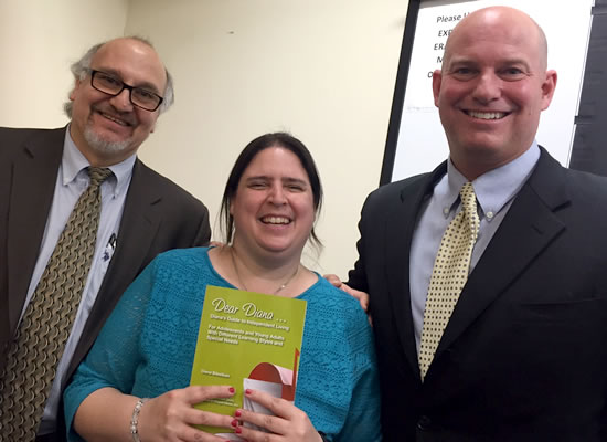 (L-R)  Dr. Gerard Costa, Director, Center for Autism and Early Childhood Mental Health, Montclair State; Author Diana Bilezkian;