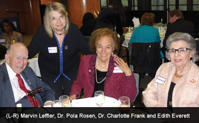 (L-R) Marvin Leffler, Dr. Pola Rosen, Dr. Charlotte Frank and Edith Everett 