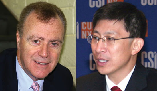 Headmaster Ronald P. Stewart & Dr. Charles Liu